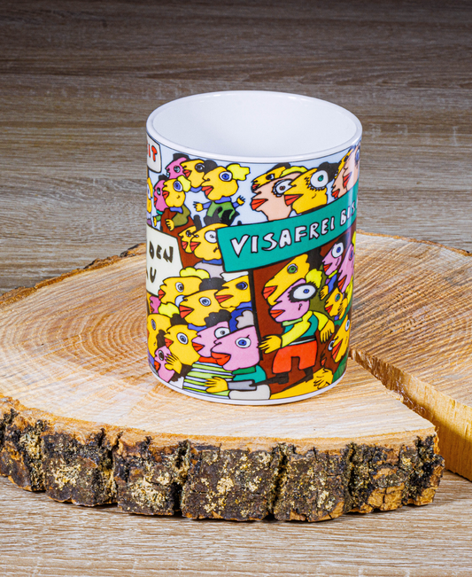 Michael Fischer-Art | Mauerfall-Tasse | Visafrei bis Hawaii